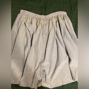 Denim Button Down Skirt